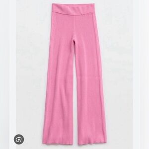 Aerie Pink Sweater Pants